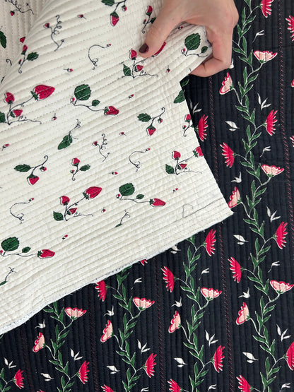 3yds/mtrs of Double Sided Quilted Cotton + Capella Coat Pattern (pre-order)