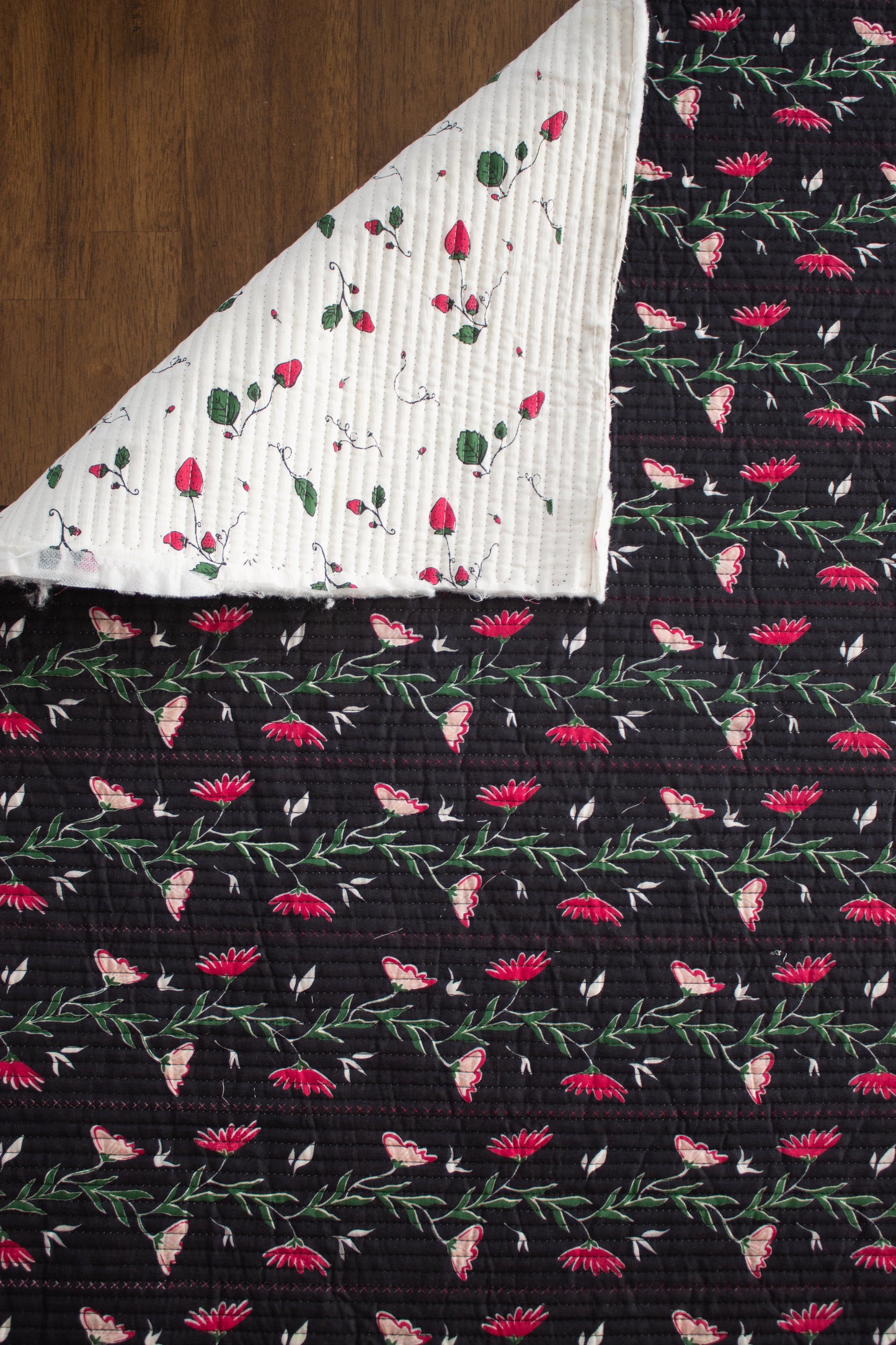 3yds/mtrs of Double Sided Quilted Cotton + Capella Coat Pattern (pre-order)